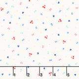 Star Spangled Beauty - Teeny Tinys Soft White Yardage
