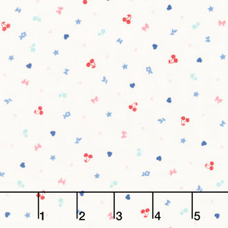 Star Spangled Beauty - Teeny Tinys Soft White Yardage