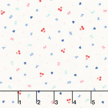 Star Spangled Beauty - Teeny Tinys Soft White Yardage