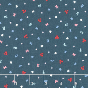 Star Spangled Beauty - Teeny Tinys Navy Yardage