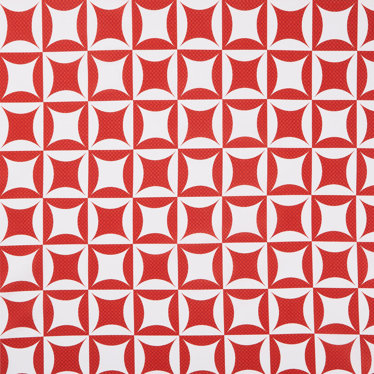 Colorblock Party Cheater Prints - Breezeway Red White 108" Wide Backing