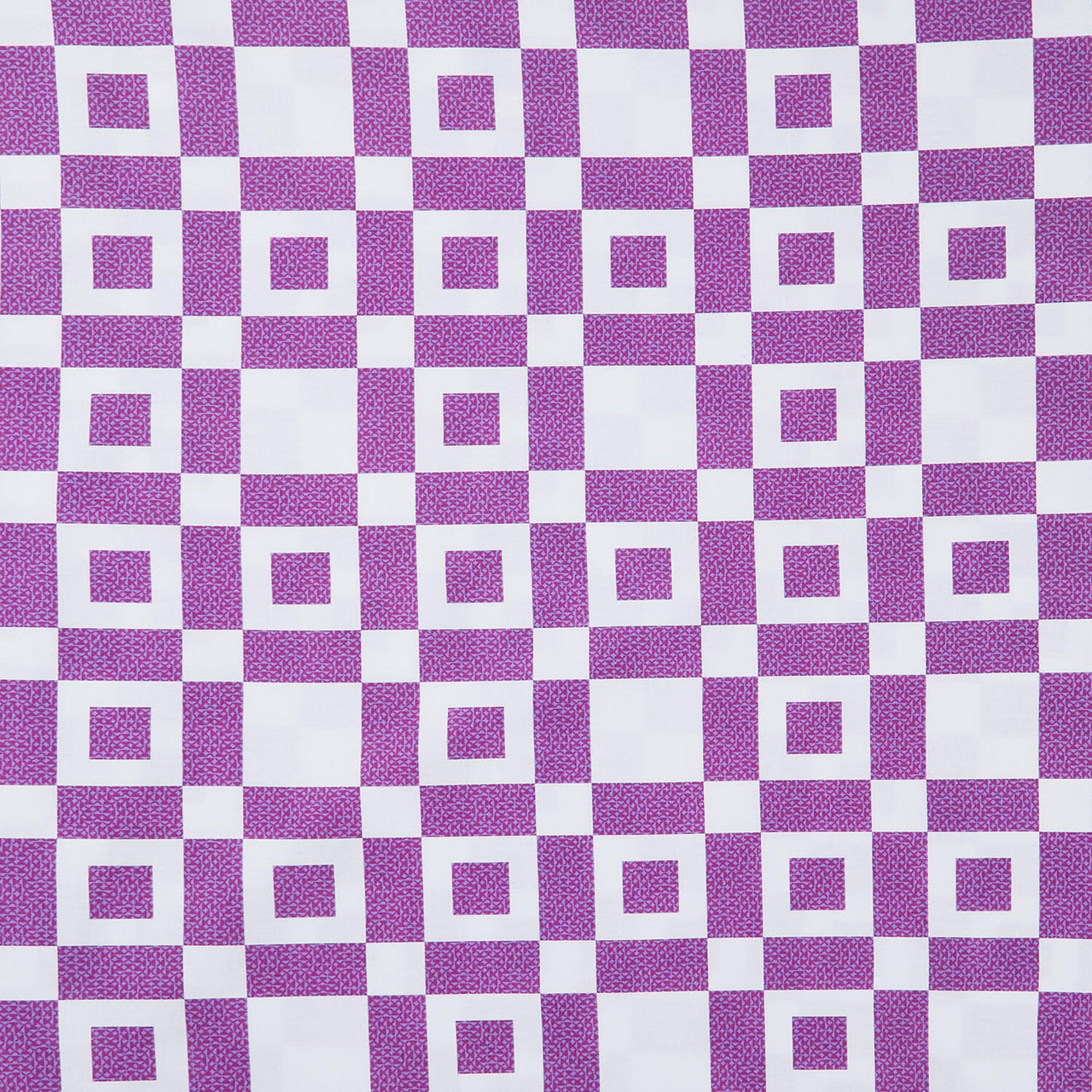 Colorblock Party Cheater Prints - Checkers Violet White 108" Wide Backing