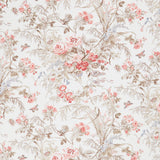 Meadow Blush - Focal Floral White Yardage