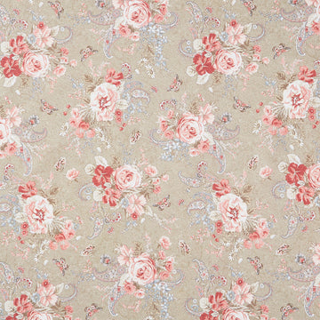 Meadow Blush - Bouquet Dark Tan Yardage