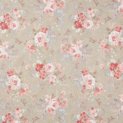 Meadow Blush - Bouquet Dark Tan Yardage