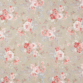 Meadow Blush - Bouquet Dark Tan Yardage