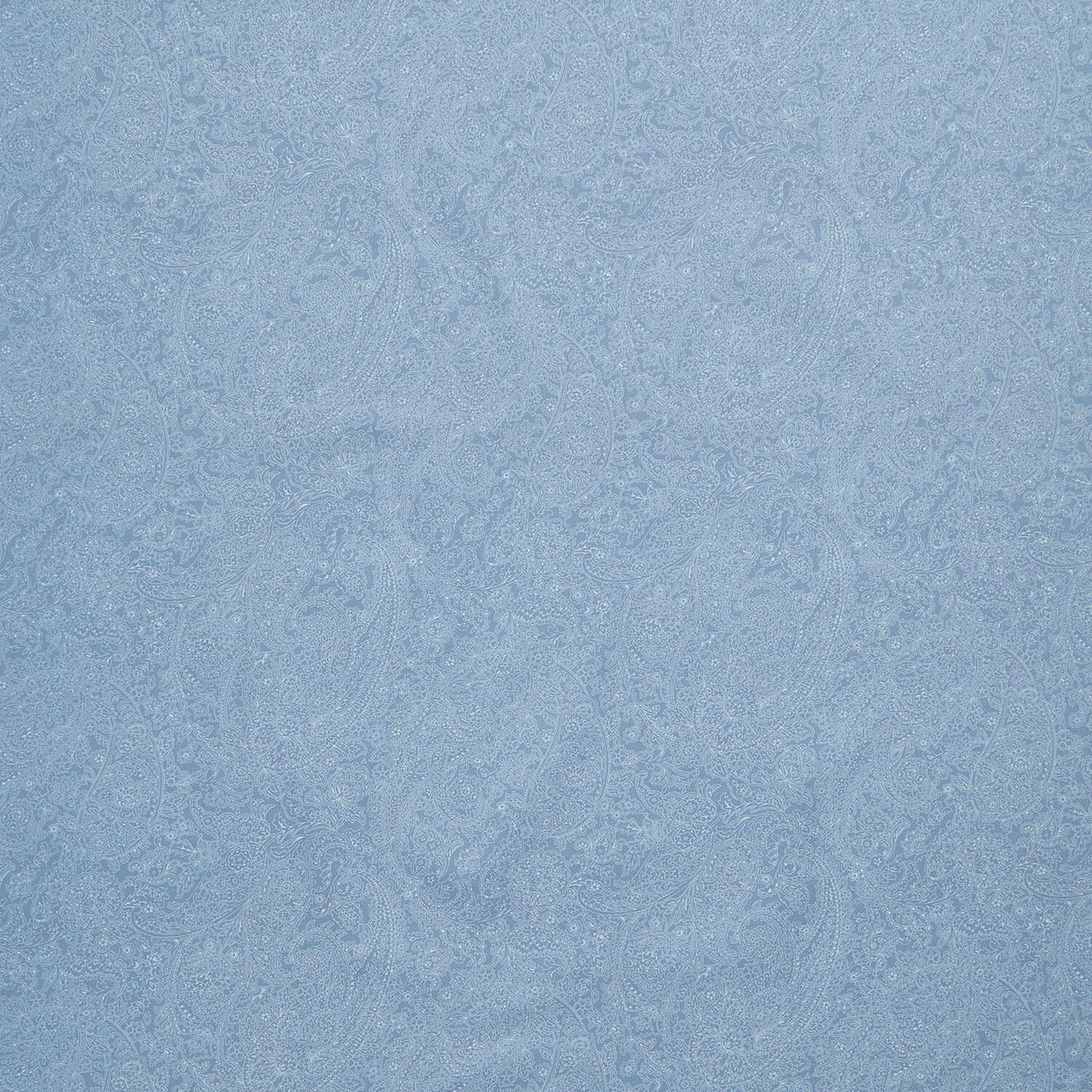 Meadow Blush - Paisley Lines Blue Yardage