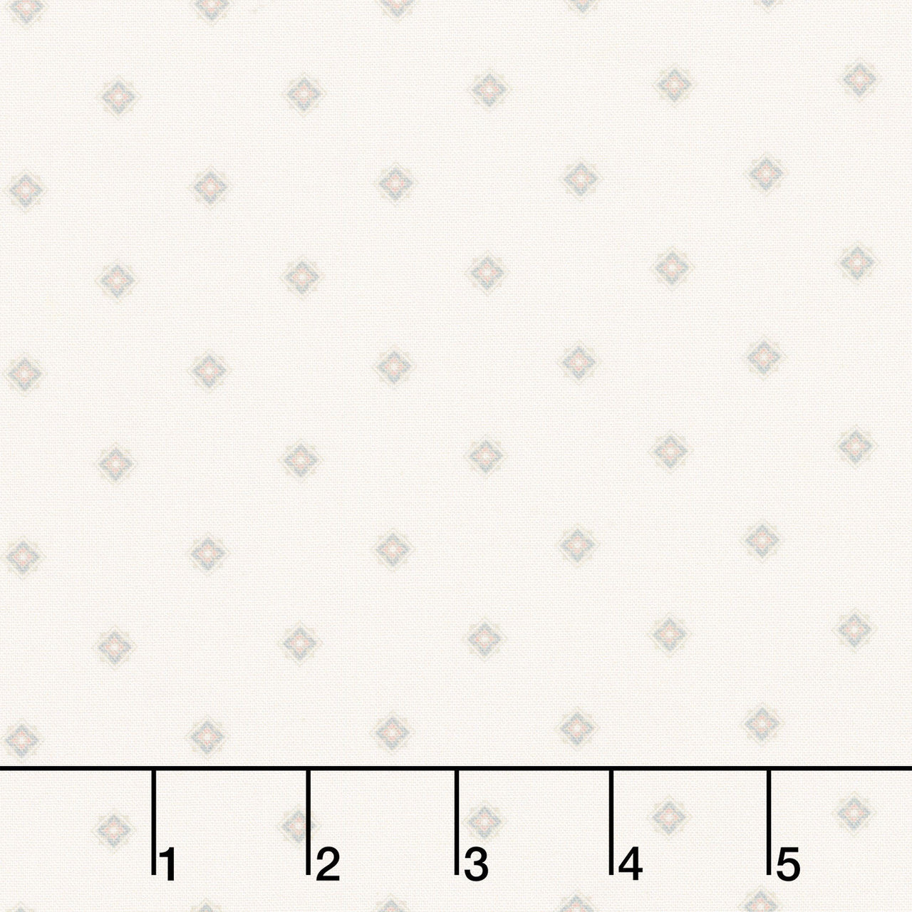 Meadow Blush - Geo White Yardage