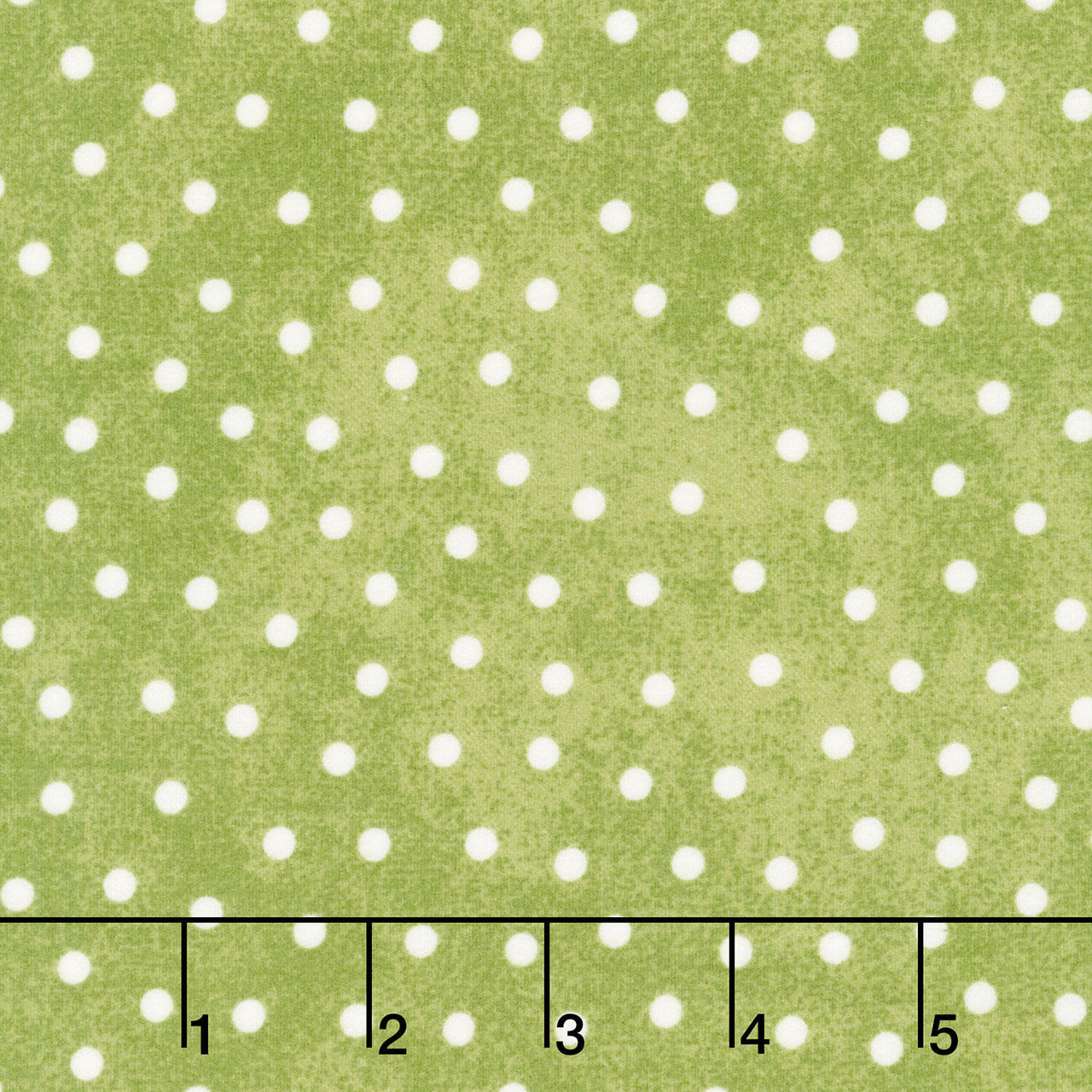 Snowtop Mountain Flannel - Dots Green Yardage