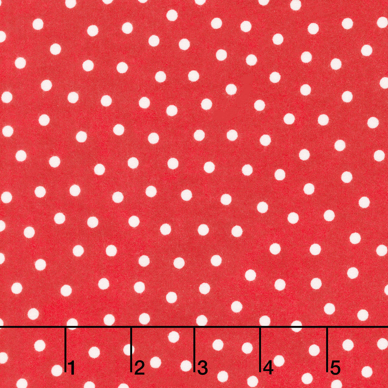 Snowtop Mountain Flannel - Dots Red Yardage