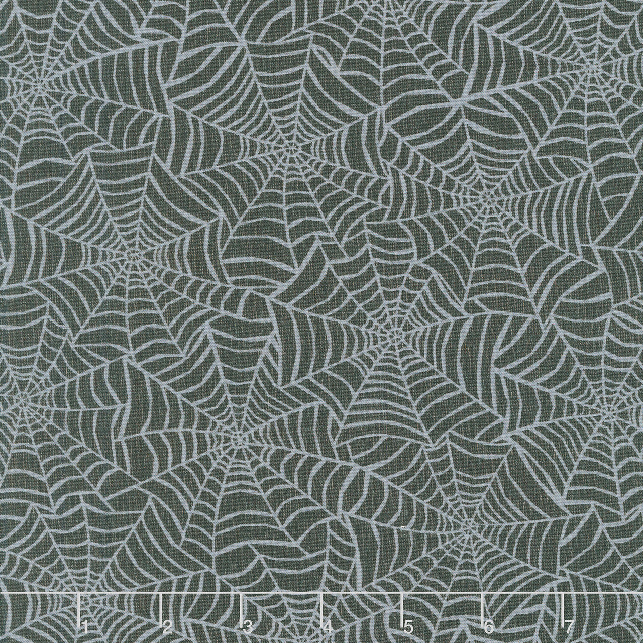 Pumpkin Grove - Spider Webs Black Yardage