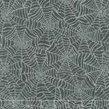 Pumpkin Grove - Spider Webs Black Yardage