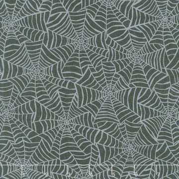 Pumpkin Grove - Spider Webs Black Yardage