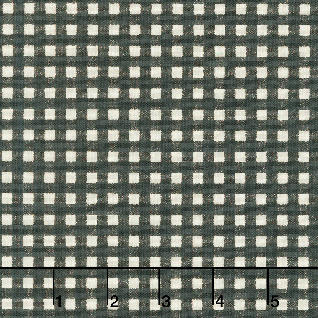 Pumpkin Grove - Gingham Black Yardage