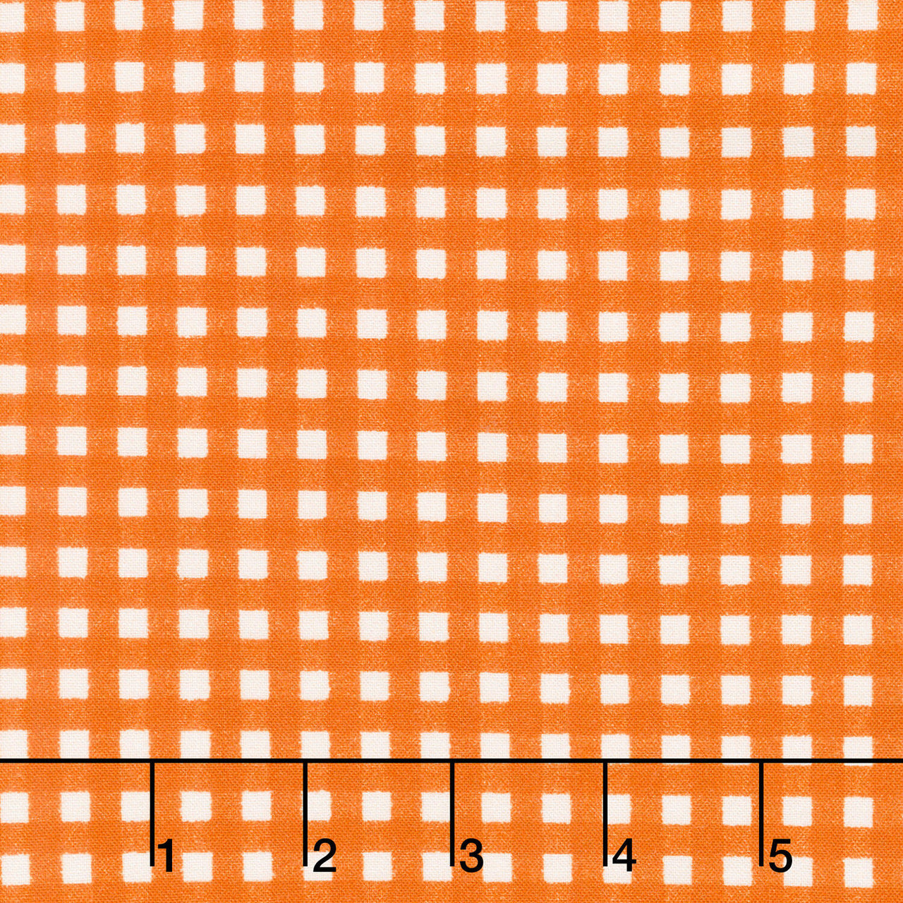 Pumpkin Grove - Gingham Orange Yardage