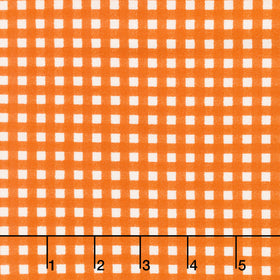 Pumpkin Grove - Gingham Orange Yardage