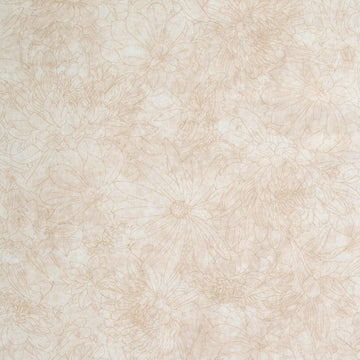 Fine Line Floral Quilt Backs - Cream 108" Wide Backing Yardage