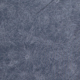 Fine Line Floral Quilt Backs - Medium Gray 108" Wide Backing Yardage