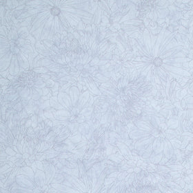 Fine Line Floral Quilt Backs - Pale Gray 108" Wide Backing Yardage