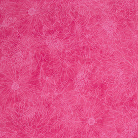 Fine Line Floral Quilt Backs - Bright Pink 108" Wide Backing Yardage