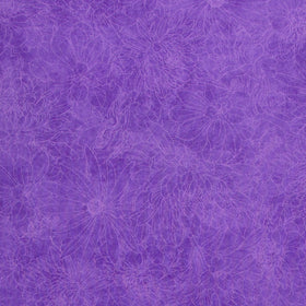 Fine Line Floral Quilt Backs - Rich Purple 108" Wide Backing Yardage