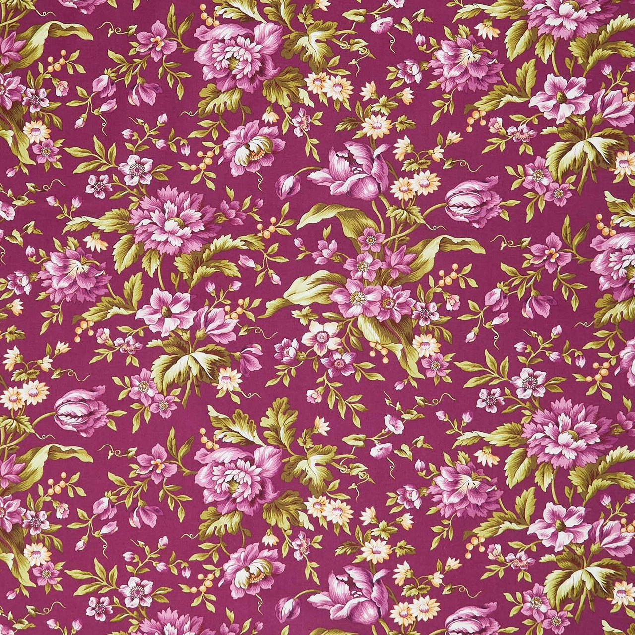 Veranda - Floral Plum Yardage