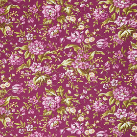 Veranda - Floral Plum Yardage