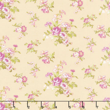 Veranda - Trailing Vine Soft Yellow Yardage
