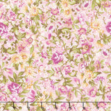 Veranda - Scroll And Vine Pink Yardage