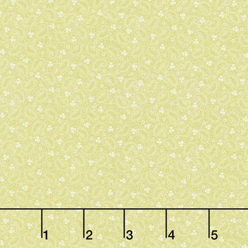 Veranda - Tiny Paisley Green Yardage