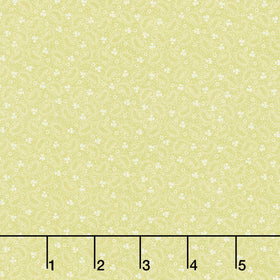 Veranda - Tiny Paisley Green Yardage
