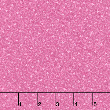 Veranda - Tiny Paisley Dark Pink Yardage
