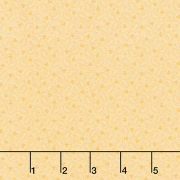 Veranda - Tiny Paisley Yellow Yardage