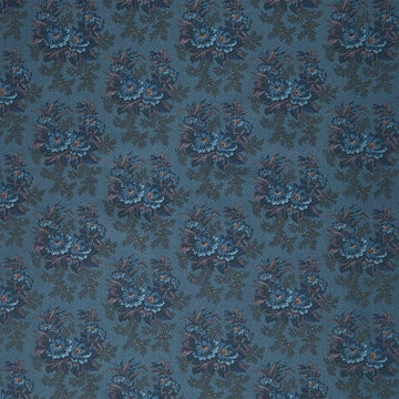 Midnight Bloom - Large Floral Clusters Navy Yardage