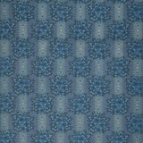 Midnight Bloom - Floral Stripe Navy Yardage