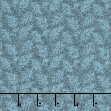 Midnight Bloom - Leaves Navy Yardage
