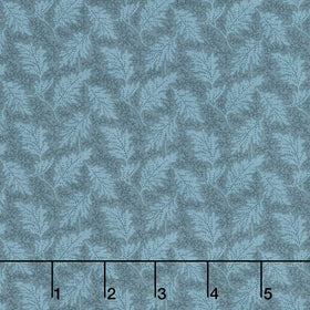 Midnight Bloom - Leaves Navy Yardage