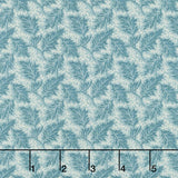 Midnight Bloom - Leaves Teal Yardage