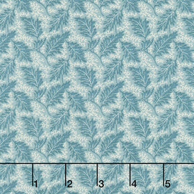 Midnight Bloom - Leaves Teal Yardage