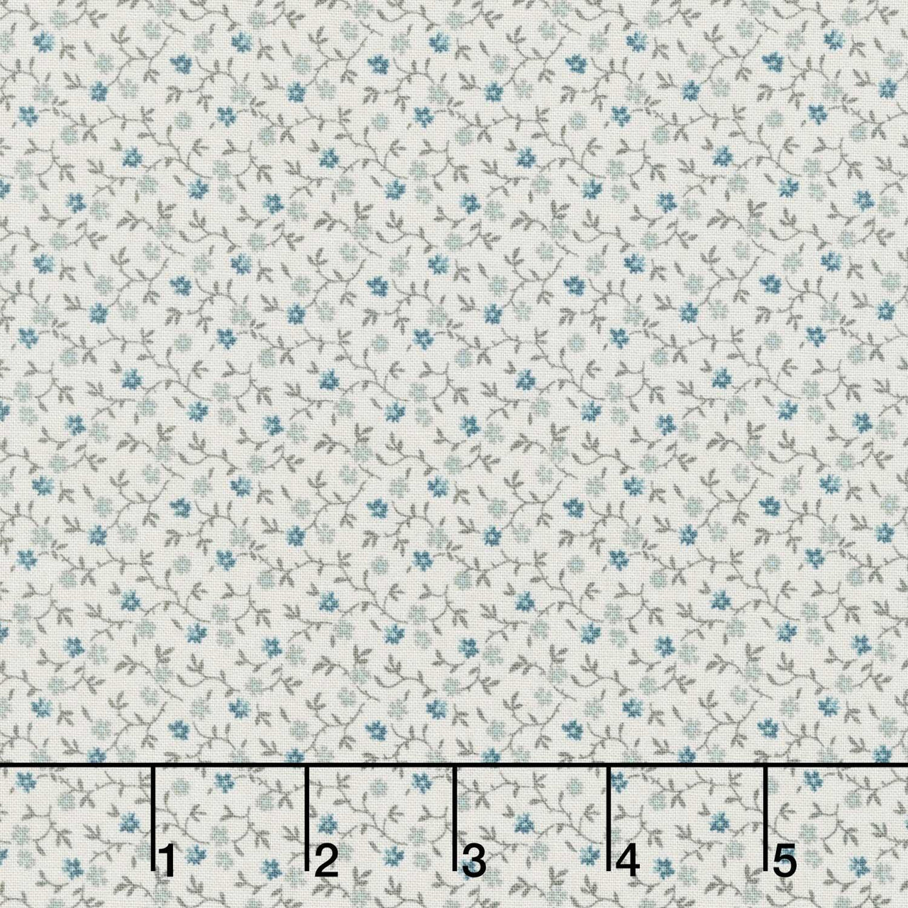 Midnight Bloom - Little Flowers Cream Yardage