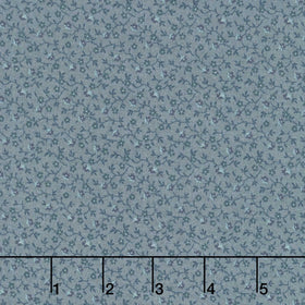 Midnight Bloom - Little Flowers Navy Dark Gray Yardage
