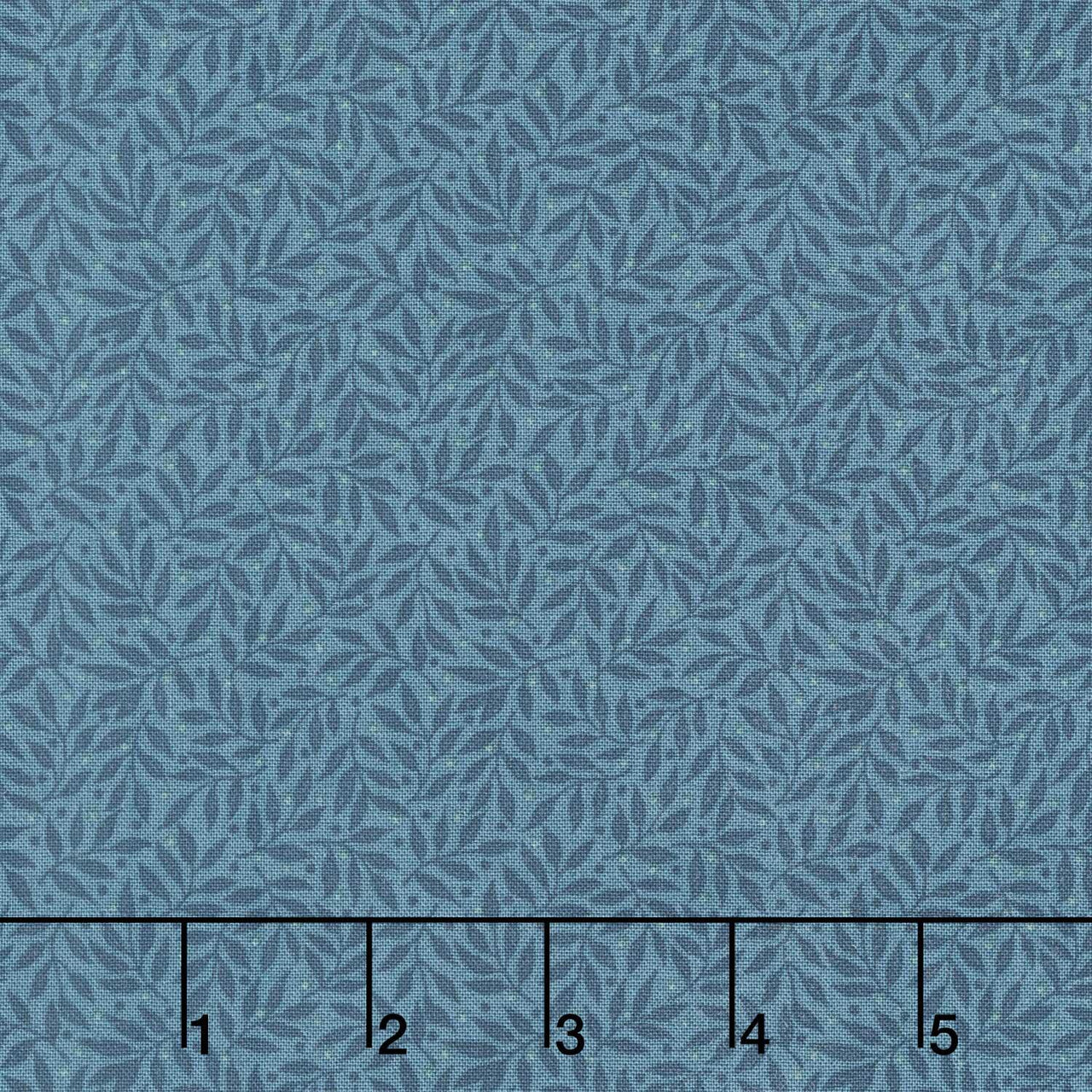 Midnight Bloom - Leaf Vine Navy Yardage