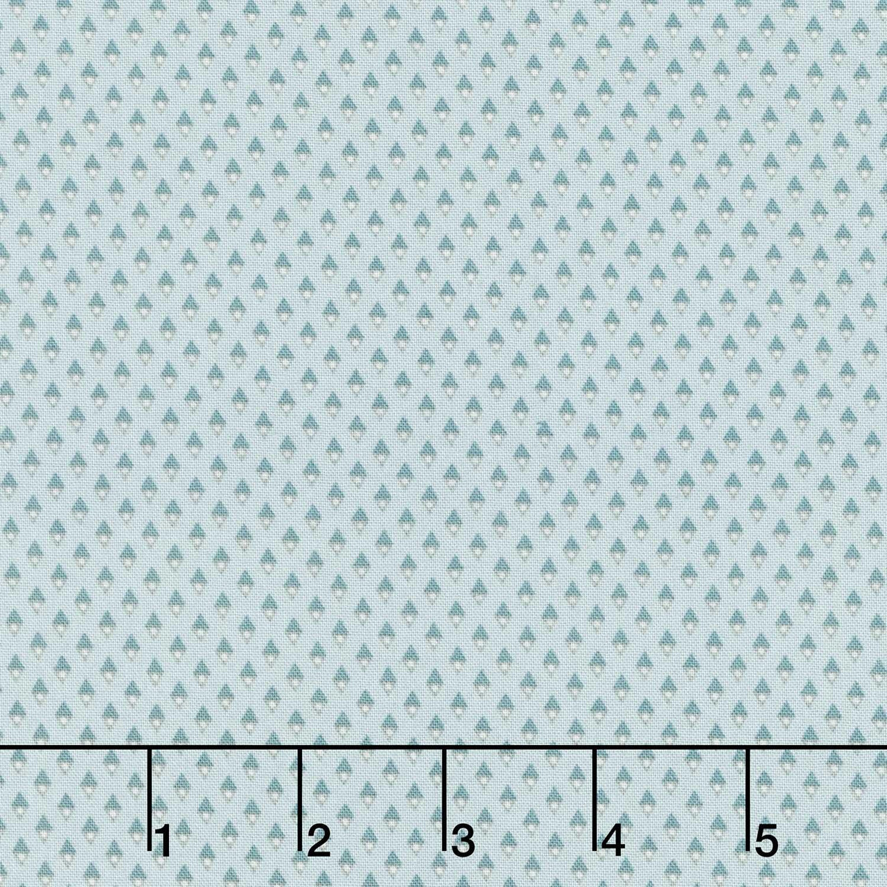 Midnight Bloom - Diamonds Aqua Yardage
