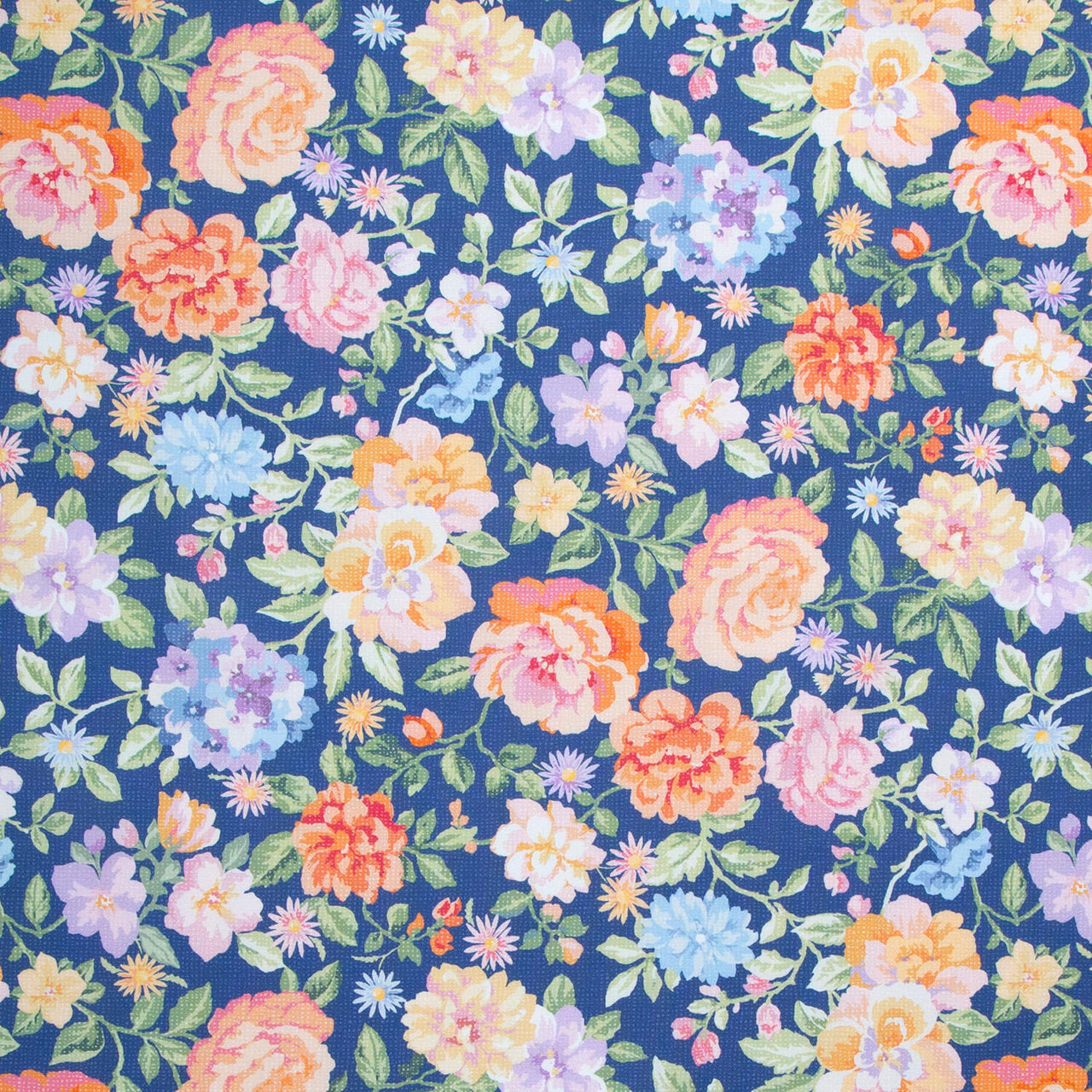 Gathering Sun - Floral Blue Multi Yardage