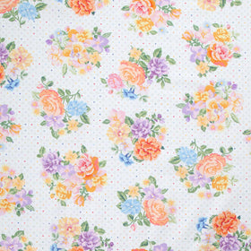 Gathering Sun - Bouquet White Multi Yardage