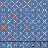 Gathering Sun - Quilt Diamond Blue Multi Yardage