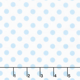 Kimberbell Basics - Blue Dots on White Yardage