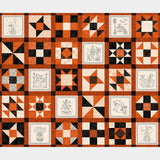 Spooky Stitches - Blocks Orange Panel