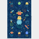 Space Monsters - Monster Dark Navy Panel