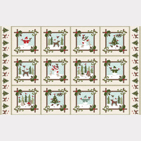 Snowtop Mountain Flannel - Frames Cream Panel
